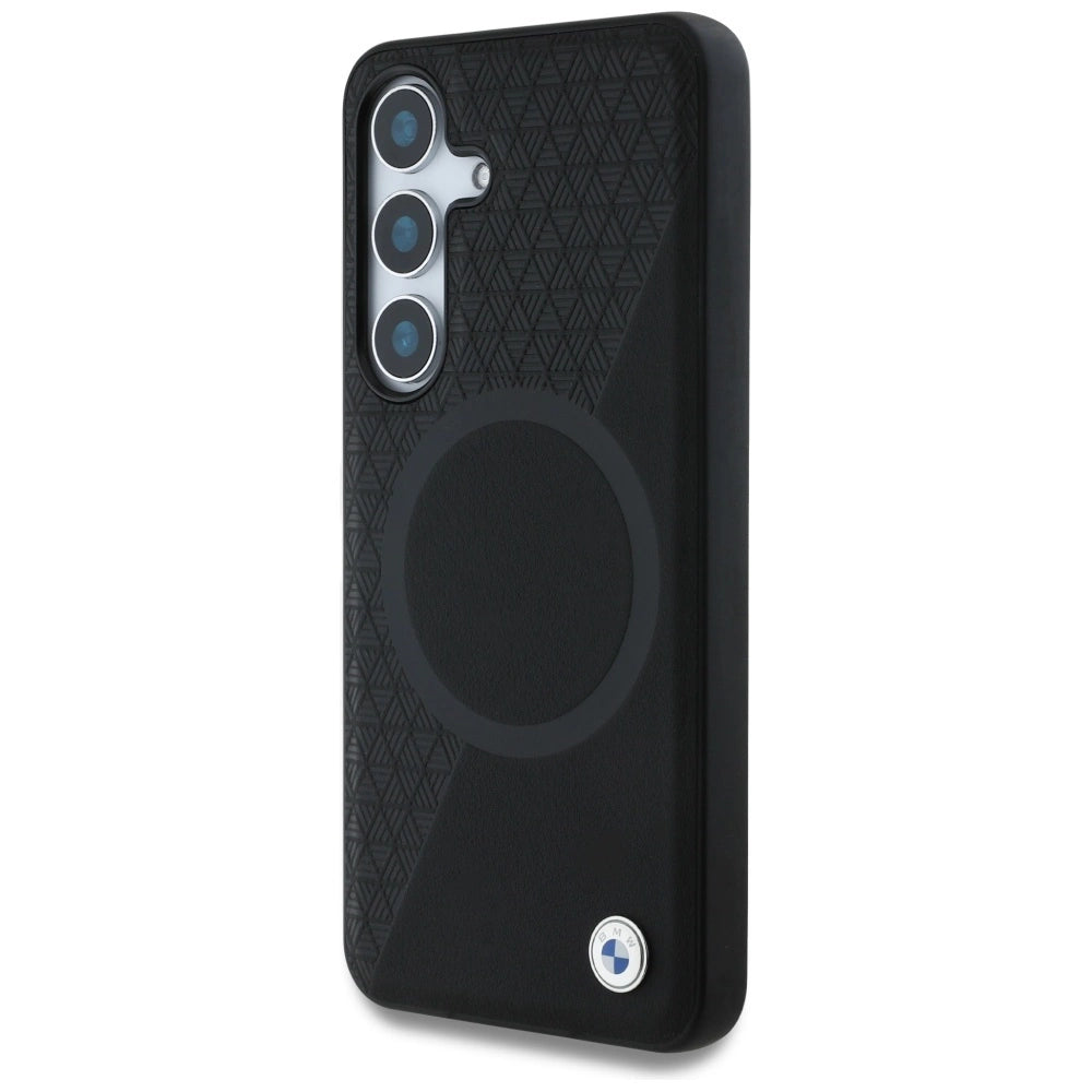 BMW læder MagSafe Case til Samsung Galaxy S25 - sort