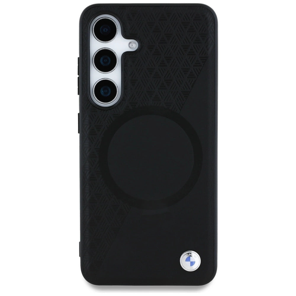 BMW læder MagSafe Case til Samsung Galaxy S25 - sort