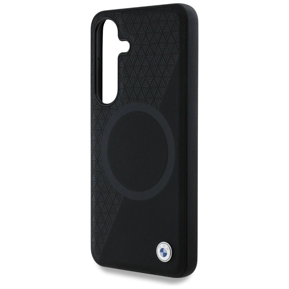 BMW læder MagSafe Case til Samsung Galaxy S25 - sort