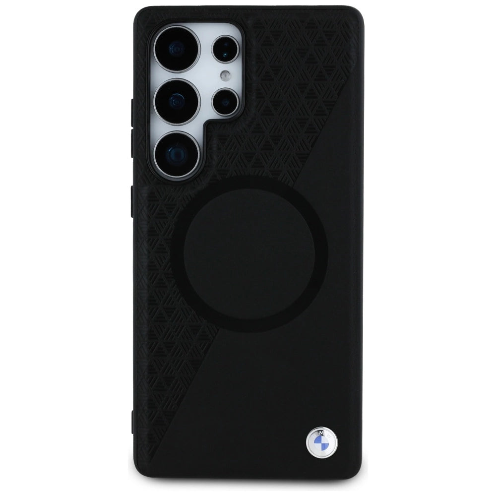 BMW læder MagSafe Case til Samsung Galaxy S25 Ultra - sort