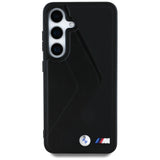 BMW læder overdimensioneret striber MagSafe-foder for Samsung Galaxy S25 - sort