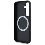 BMW læder overdimensioneret striber MagSafe-foder for Samsung Galaxy S25 - sort