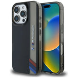 BMW Motorsport IML Vertical Stripe iPhone 16 Pro Max Case - sort