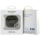 Guess 4G Strass Charm Case til AirPods 4 - Brunt