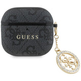 Guess 4G Strass Charm Case for AirPods 4 - Black