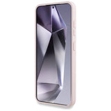 Guess Silicone Big 4G Logo Bottom Script Case for Samsung Galaxy S25 - Pink