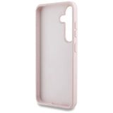 Guess Silicone Big 4G Logo Bottom Script Case for Samsung Galaxy S25 - Pink