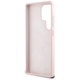 Guess Silicone Big 4G Logo Bottom Script Case for Samsung Galaxy S25 Ultra - Pink