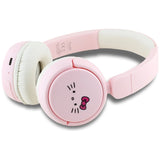 Hello Kitty Face Logo Bluetooth On-Ear Headphones - Pink