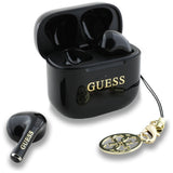 Guess Glossy Effect Printed Classic Logo & Charm TWS hovedtelefoner - sort