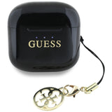 Guess Glossy Effect Printed Classic Logo & Charm TWS hovedtelefoner - sort