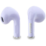 TWS Guess Glossy Effect Printed Classic Logo & Charm Headphones - Lavender