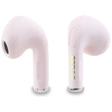 TWS Guess Glossy Effect Printed Classic Logo & Charm Headphones - Pink