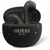 Guess Glossy Effect Egg Shape Printed Classic Logo TWS hovedtelefoner - sort