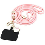 Hello Kitty Patch & Kitty Head Charm Universal Phone Lanyard - Pink