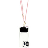 Hello Kitty Patch & Kitty Head Charm Universal Phone Lanyard - Pink