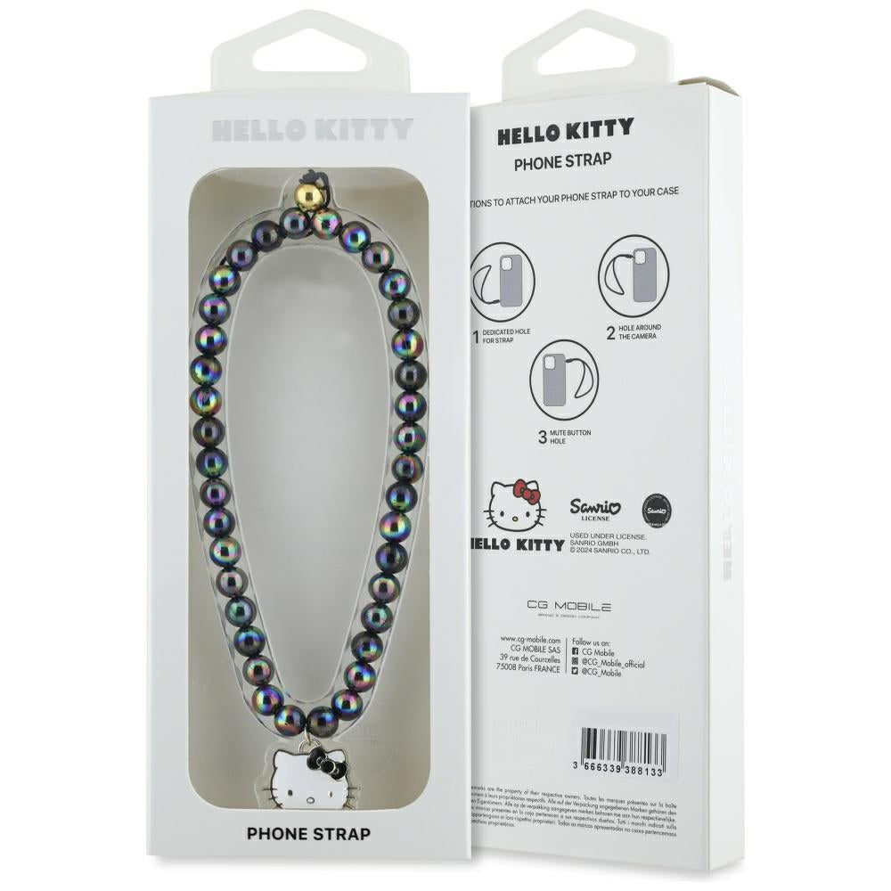 Hello Kitty Perler Kitty Head Phone Charm - sort