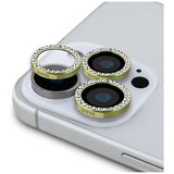 Guess BP Rhinestone 2in1 skærmbeskytter og kameraobjektivsæt til iPhone 16 Pro Max - Guld