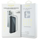 Guess BP Rhinestone 2in1 skærmbeskytter og kameraobjektivsæt til iPhone 16 Pro Max - Guld