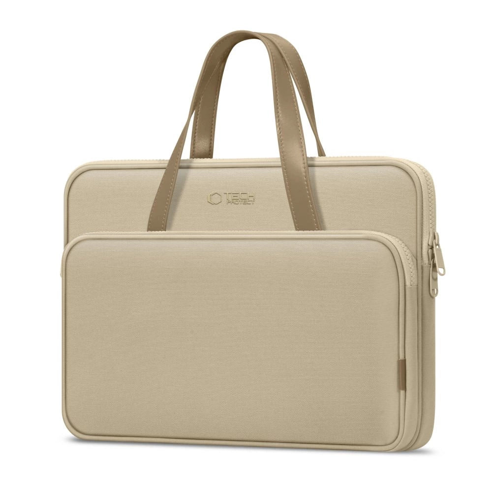 Tech-Protect bærekasse til 13-14" Laptop - Beige