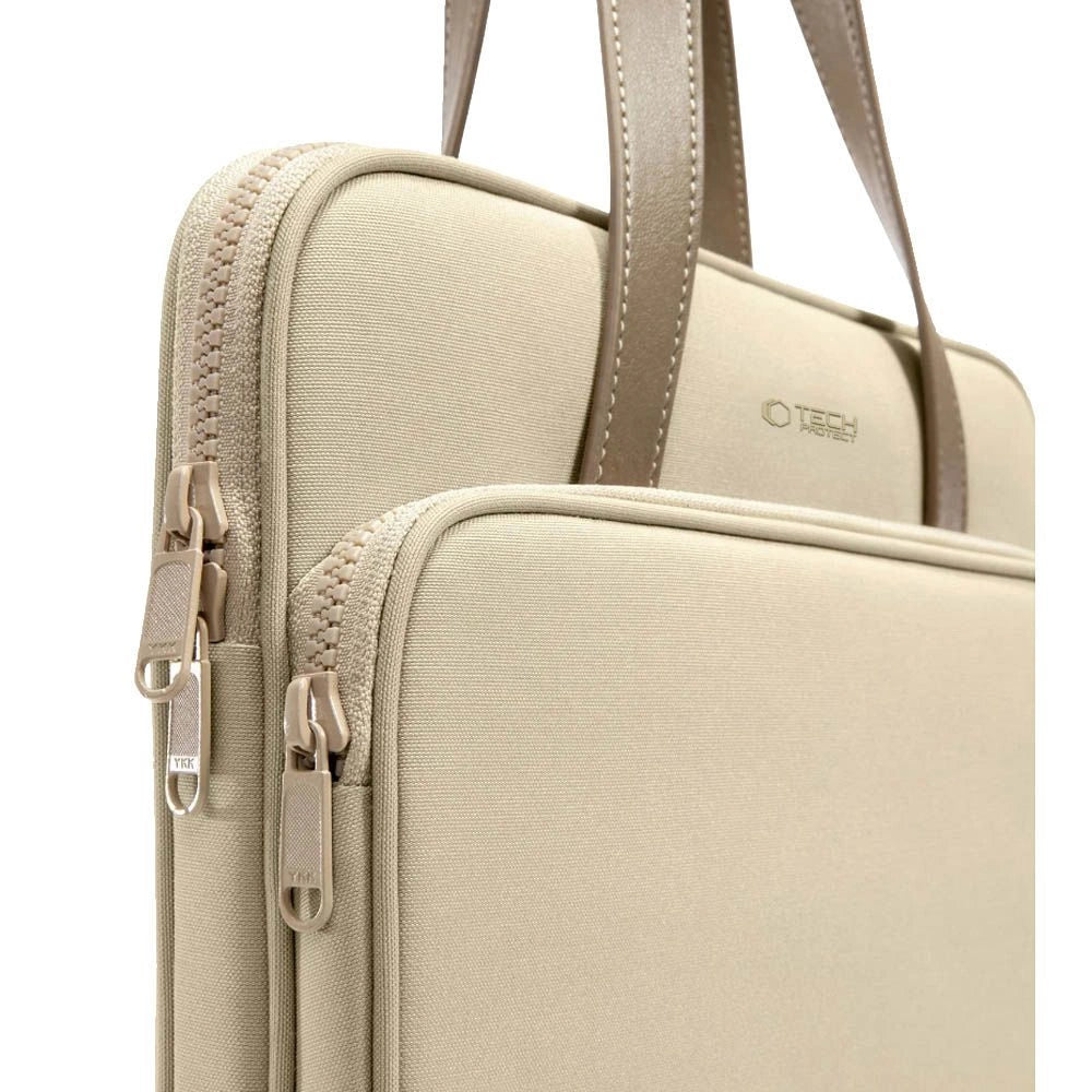 Tech-Protect bærekasse til 13-14" Laptop - Beige