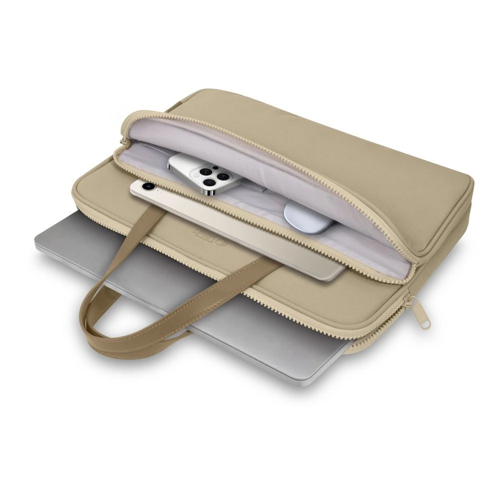 Tech-Protect bærekasse til 15-16" Laptop - Beige