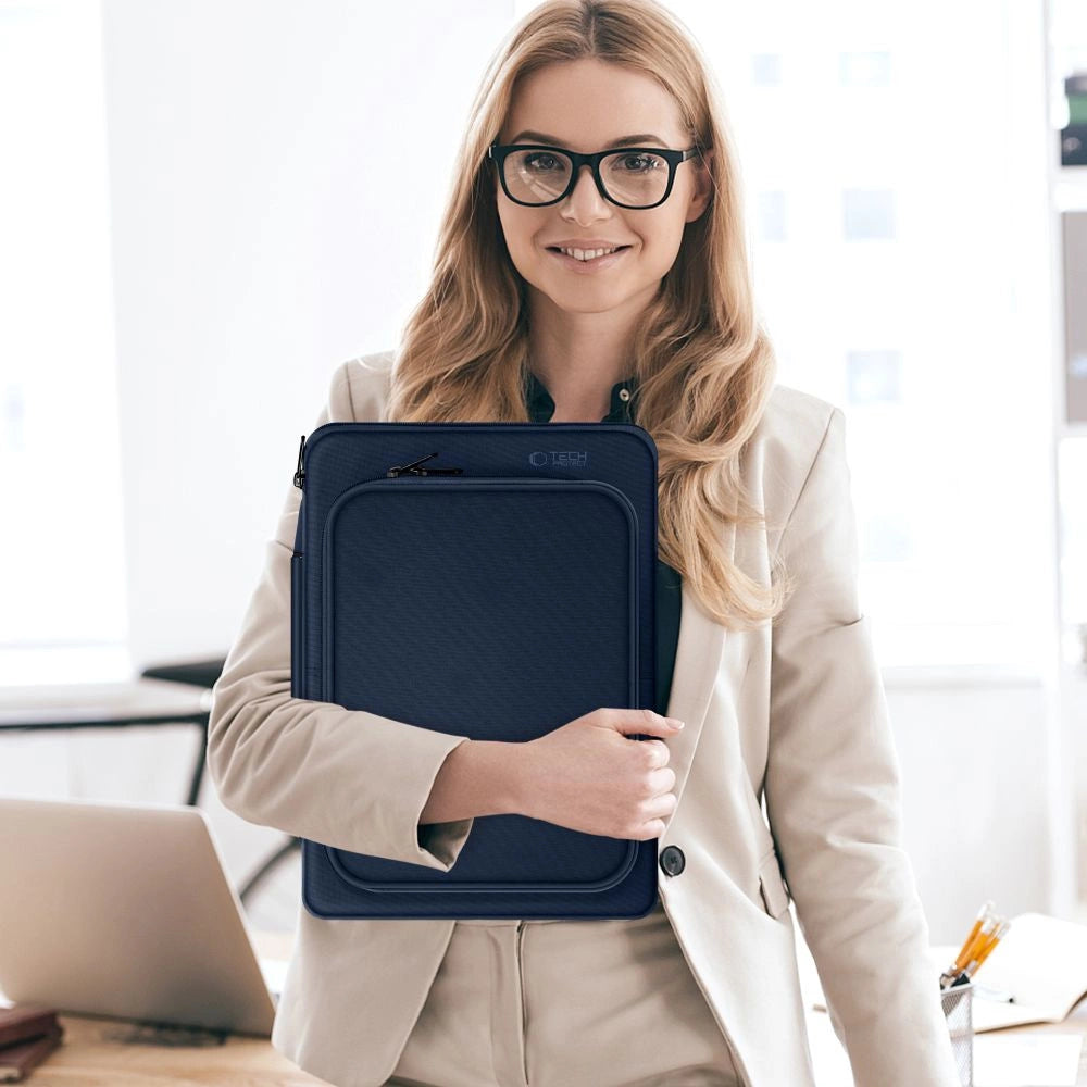 Tech-Protect Basic Bag til 13-14" laptop - blå