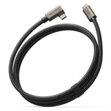 Ringke 3.2 gen. 2x2 USB-C, PD 3.1 240W 1m vinklet kabel - sort