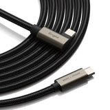 Ringke 3.2 gen. 2x2 USB-C, PD 3.1 240W 1m vinklet kabel - sort