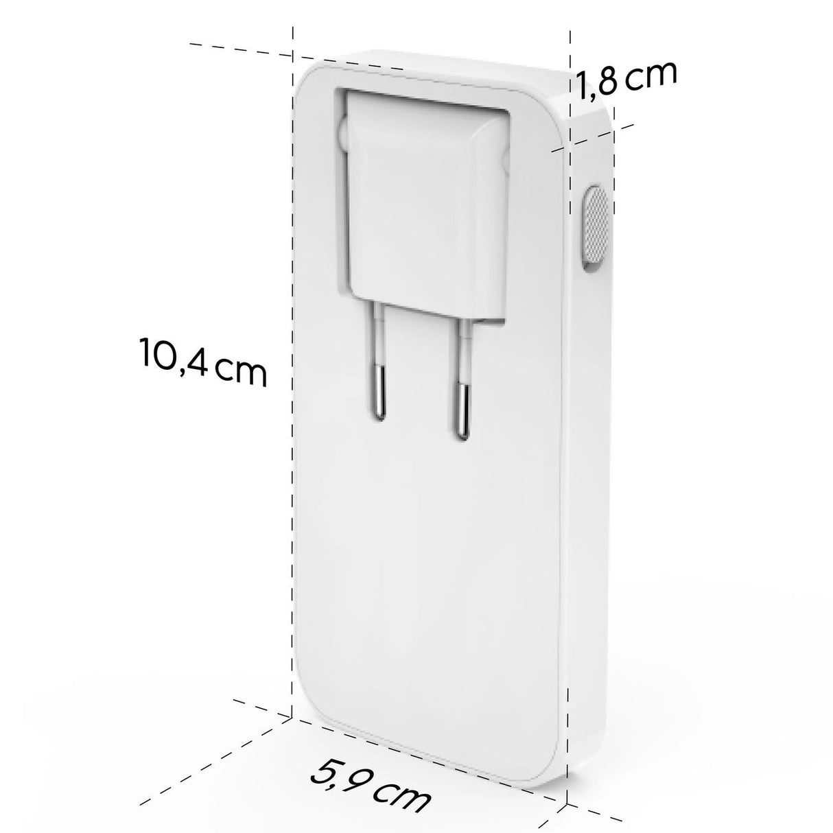 Hama GaN Charger 65W 2x USB-C 1x USB-A Foldbar - hvid