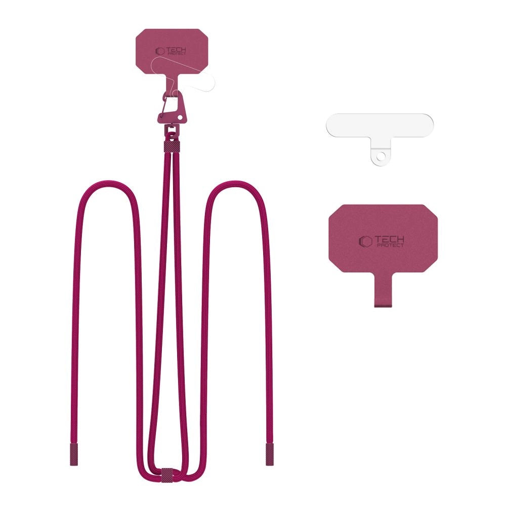 Tech-Protect C5S Rope Crossbody Strap Leash - Burgundy