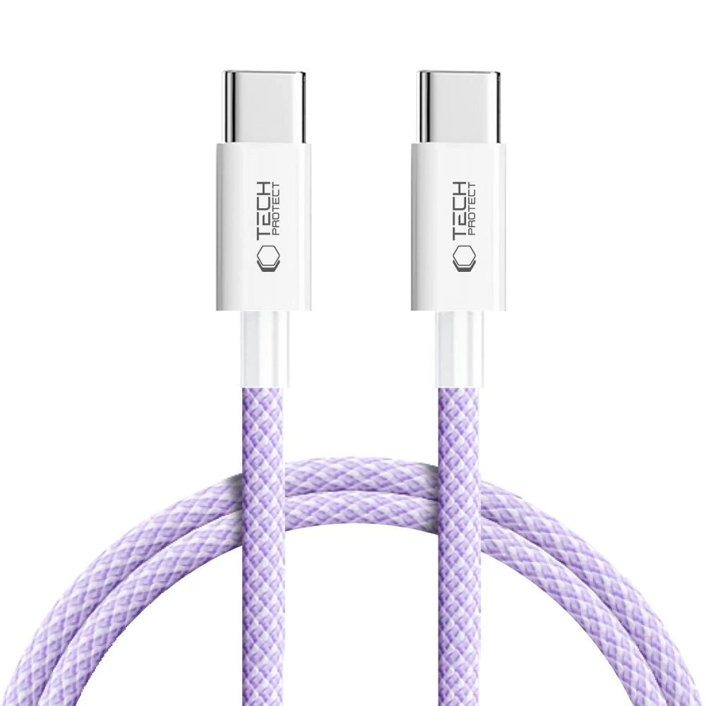 Tech-Protect Ultraboost Lite USB-C PD60W/3A Kabel 1m - Purpur