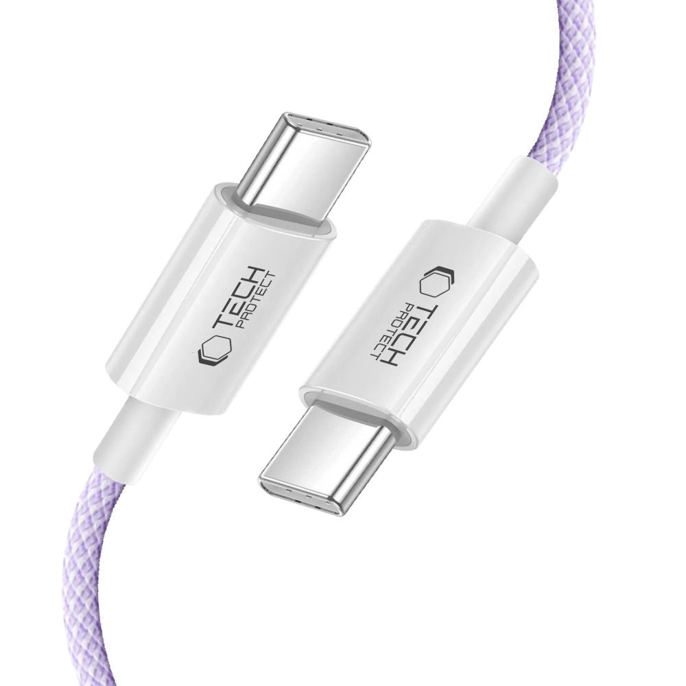 Tech-Protect Ultraboost Lite USB-C PD60W/3A Kabel 1m - Purpur