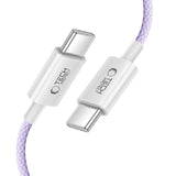 Tech-Protect Ultraboost Lite USB-C PD60W/3A Kabel 1m - Purpur