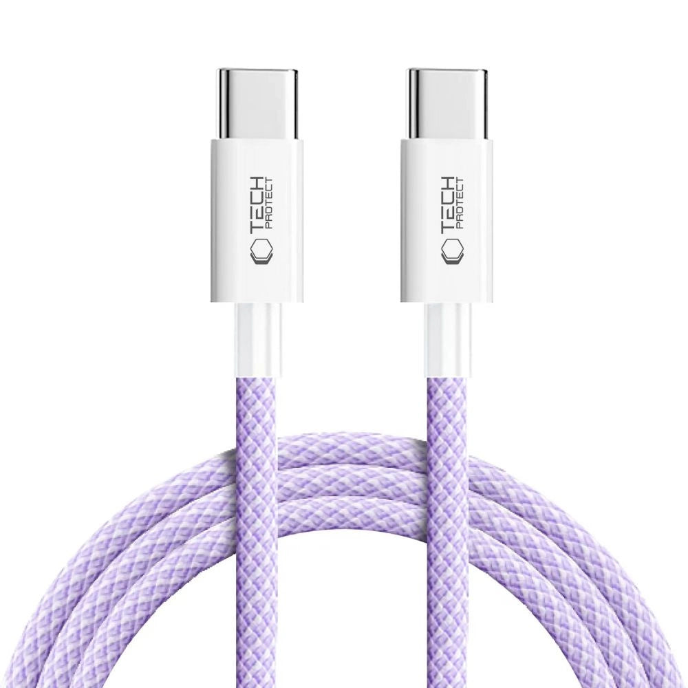 Tech-Protect Ultraboost Lite USB-C PD60W/3A Kabel 2m - Purpur