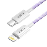 Tech-Protect Ultraboost Lite Lightning Cable PD60W / 3A 2m - lilla