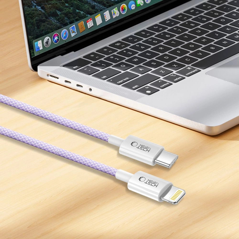 Tech-Protect Ultraboost Lite Lightning Cable PD60W / 3A 2m - lilla