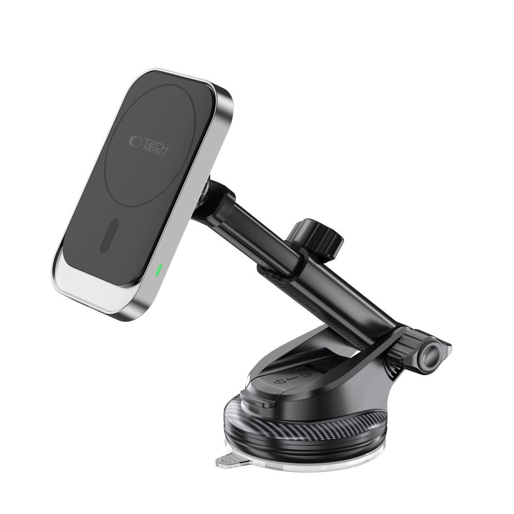 Tech-Protect MM15W-V9 bilholder med MagSafe til instrumentbræt og luftventil 15W - sort
