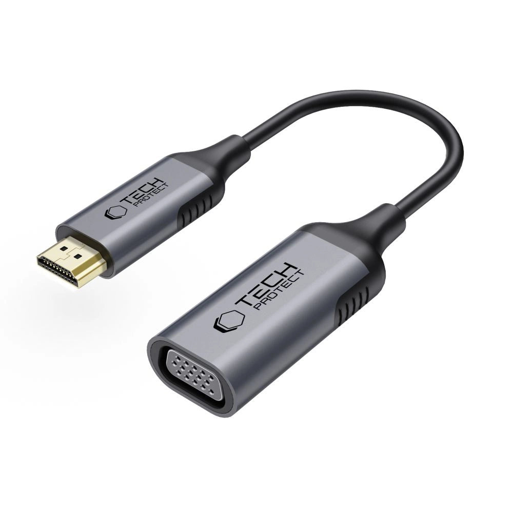 Tech-Protect UltraBoost HDMI / VGA FULL HD 60 Hz adapter - sort