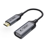 Tech-Protect UltraBoost HDMI / VGA FULL HD 60 Hz adapter - sort