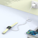 Tech-Protect UltraBoost USB-C induktiv oplader til Apple Watch 1m - hvid
