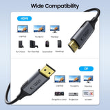 Tech-Protect UltraBoost DisplayPort / HDMI 2.0 Kabel 4K 60Hz 2m - sort