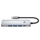 Tech-Protect HB01 HUB Adapter 5in1 USB-C + USB3.0 + HDMI 4K 60Hz + PD100W - grå