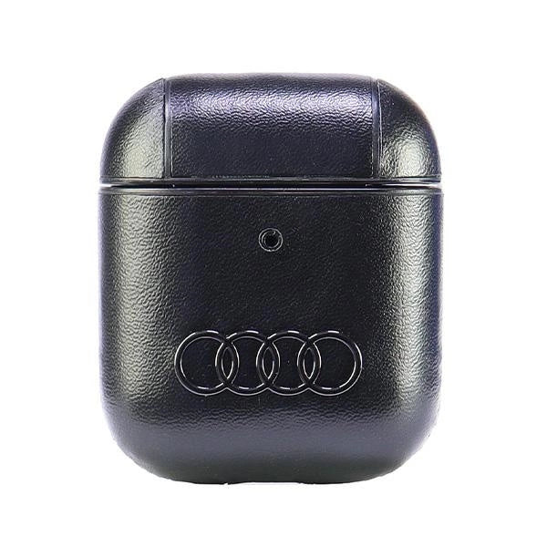 Audi læder Big Logo Case til AirPods 1 / 2 - sort