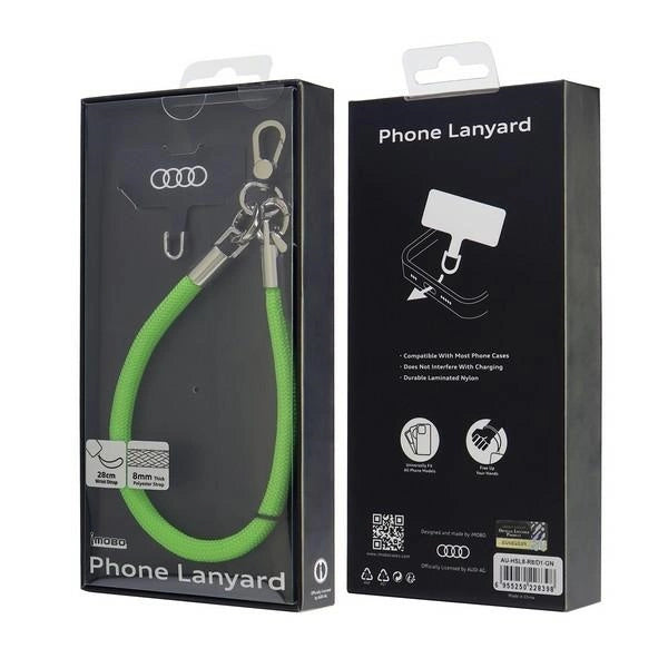 Audi Crossbody Lanyard Universal 28cm x 8mm - Grøn