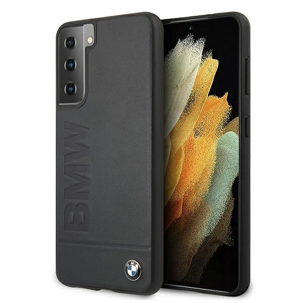 BMW Signature Logo Imprint Case til Samsung Galaxy S21+ - Navy Blue