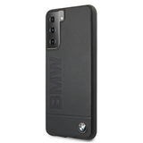 BMW Signature Logo Imprint Case til Samsung Galaxy S21+ - Navy Blue