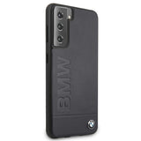 BMW Signature Logo Imprint Case til Samsung Galaxy S21+ - Navy Blue
