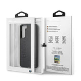 BMW Signature Logo Imprint Case til Samsung Galaxy S21+ - Navy Blue