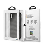 BMW Siganture Carbon Case til iPhone Xs Max - sort